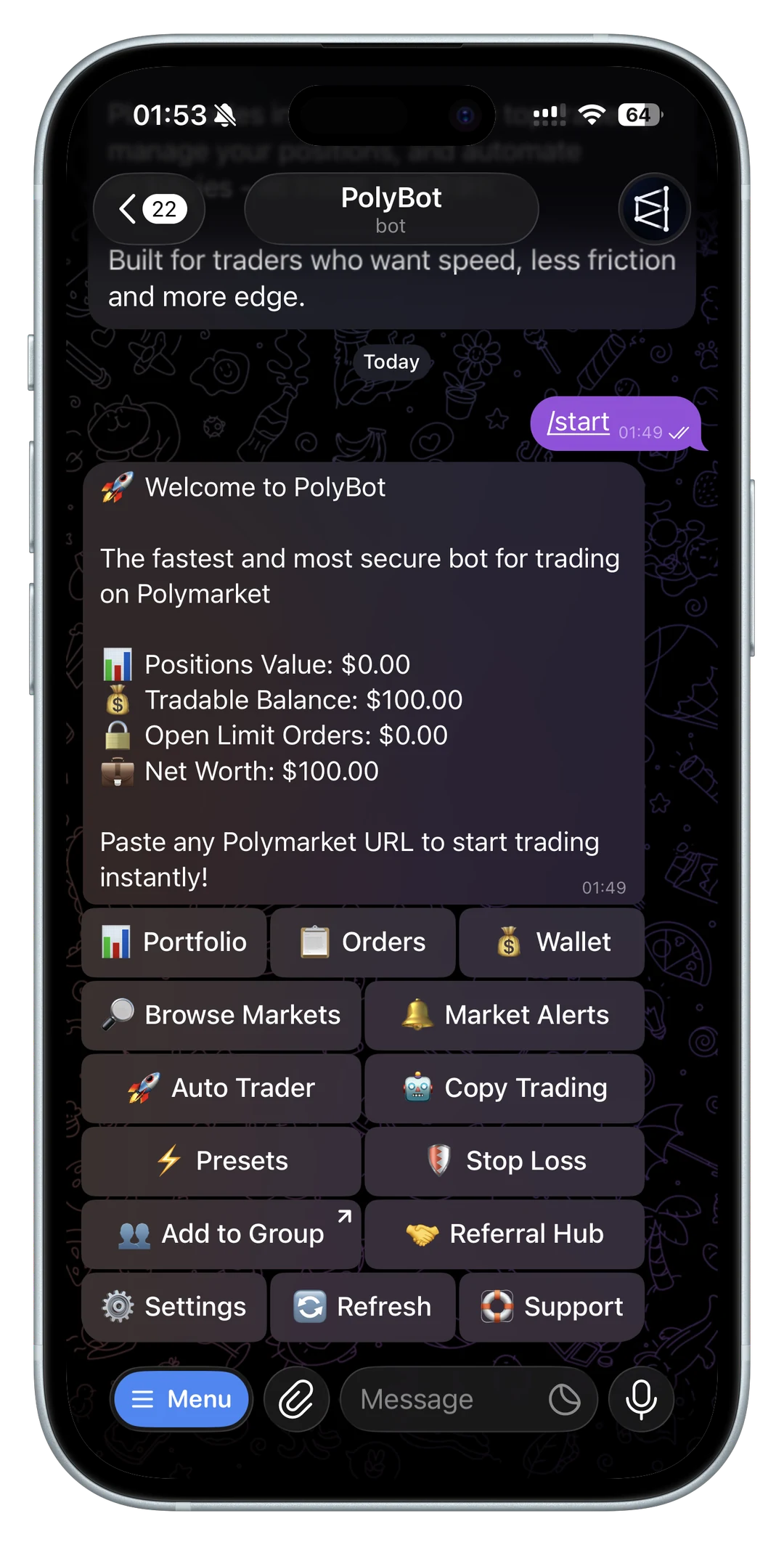 telegram trading bots infrastructure