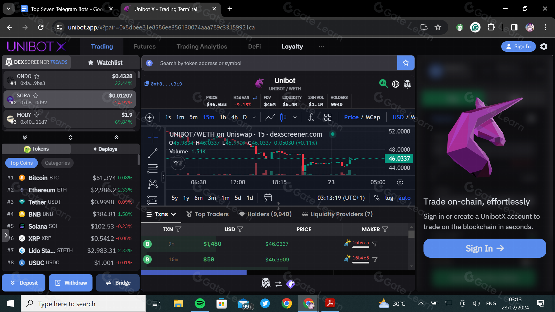 telegram trading bots infrastructure upgrade